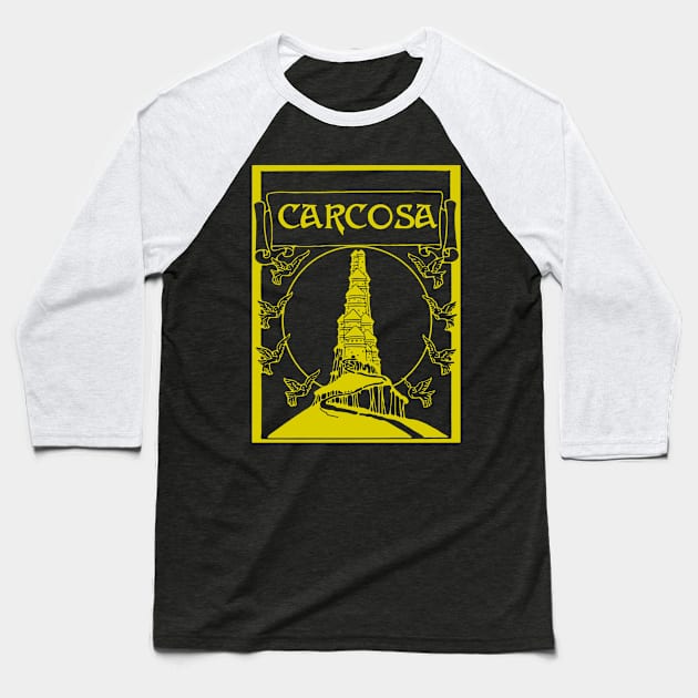 Carcosa Tower Baseball T-Shirt by Talesbybob